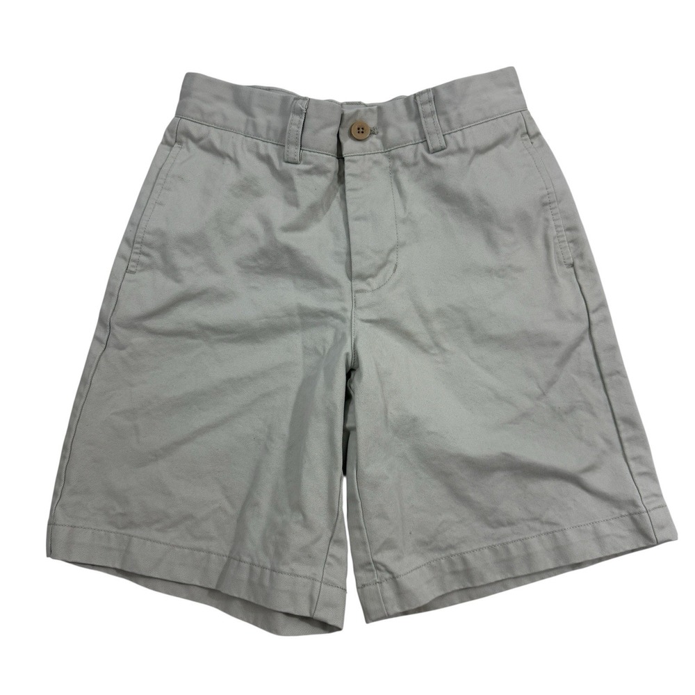 Vineyard Vines Boys‎ Beige Chino Khaki Shorts Flat Front 100% Cotton Size 8